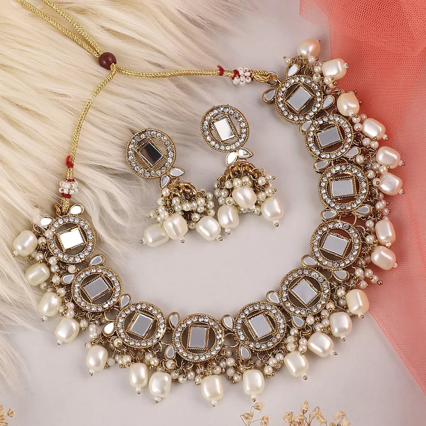 Pearl Kashish Mirror Set