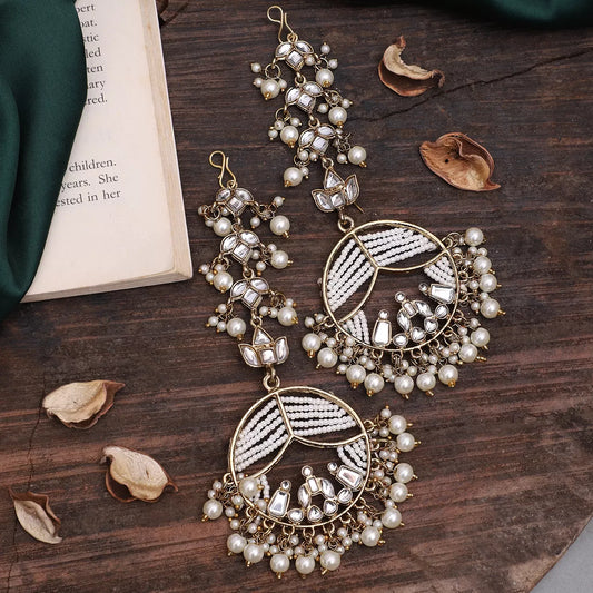 Pearl Ishleen Designer Chandbali