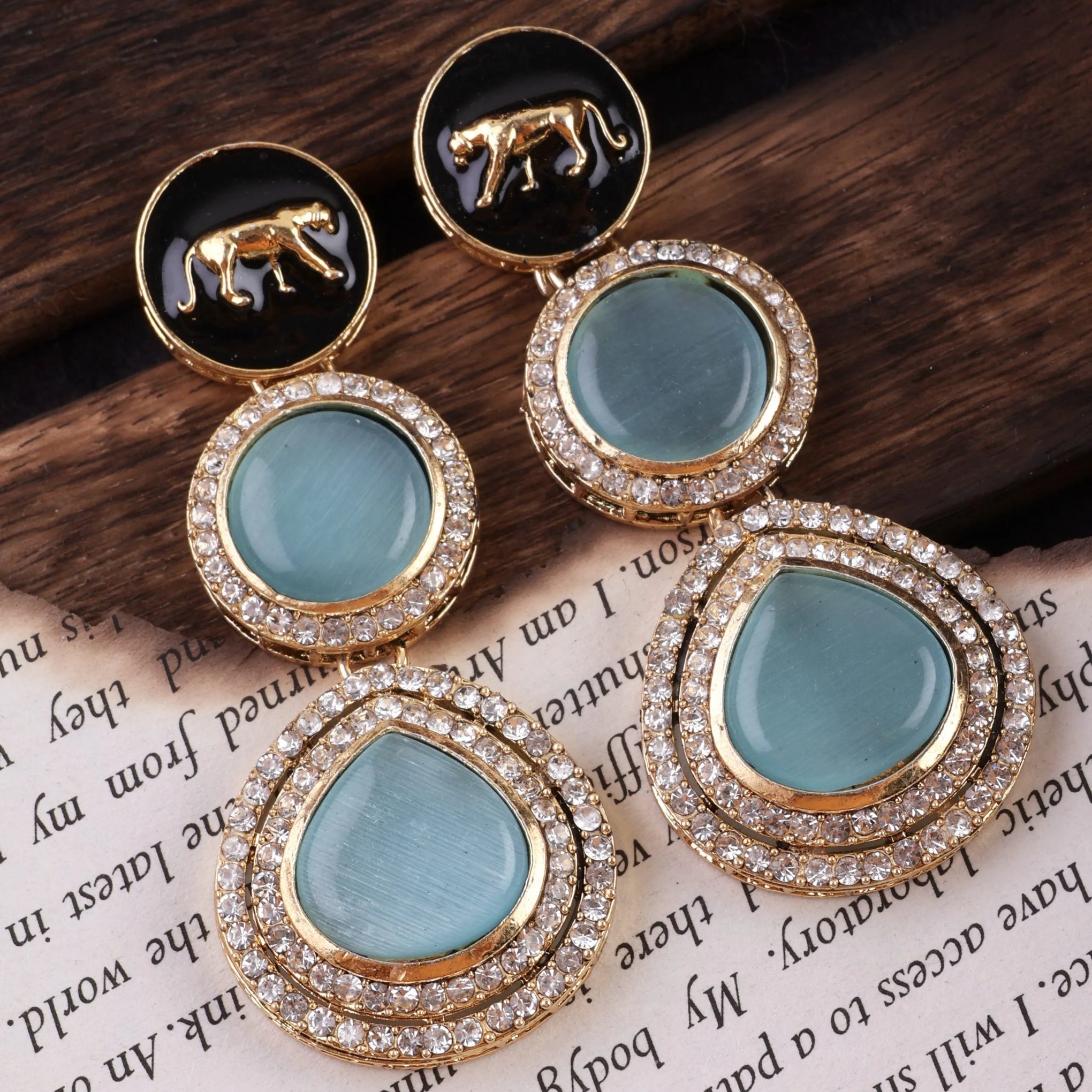 Turquoise Anaira Designer Earring