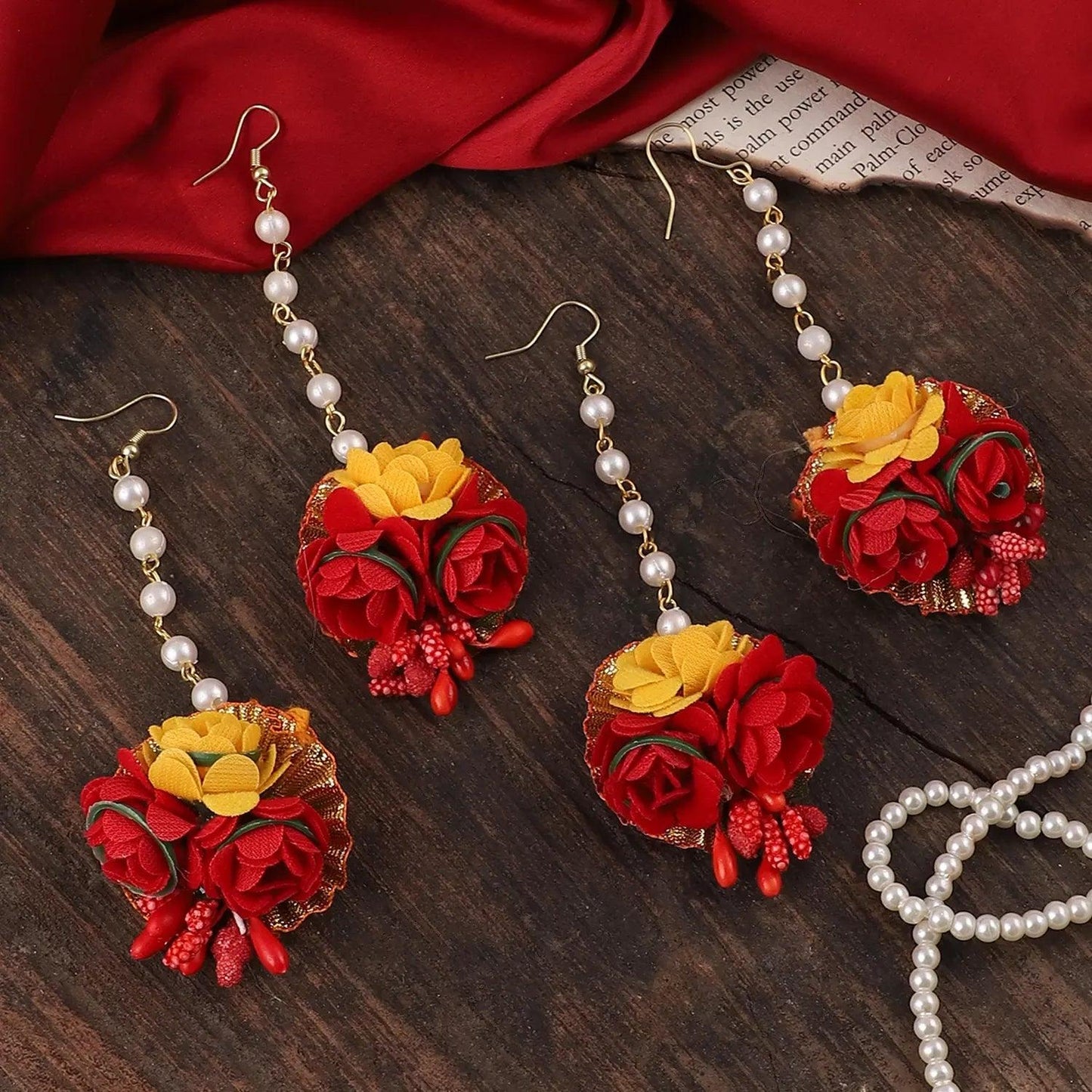 Red Yellow Flower Teeka