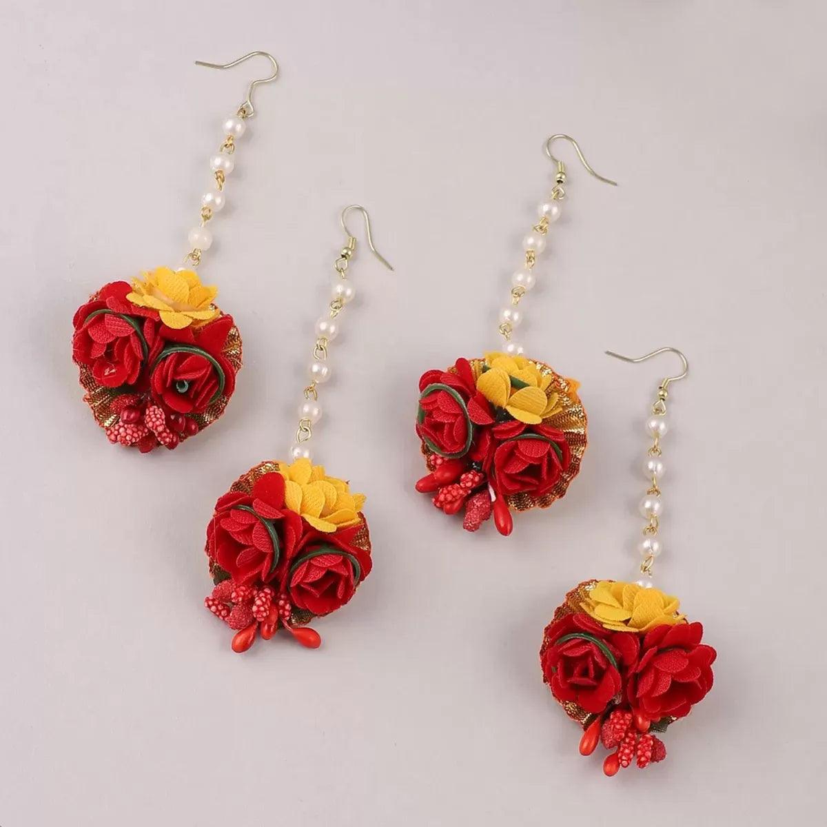 Red Yellow Flower Teeka