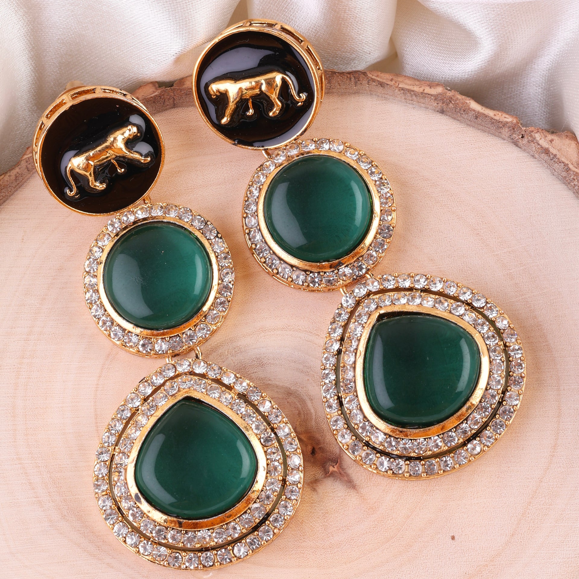 Sage Green Anaira Designer Earring
