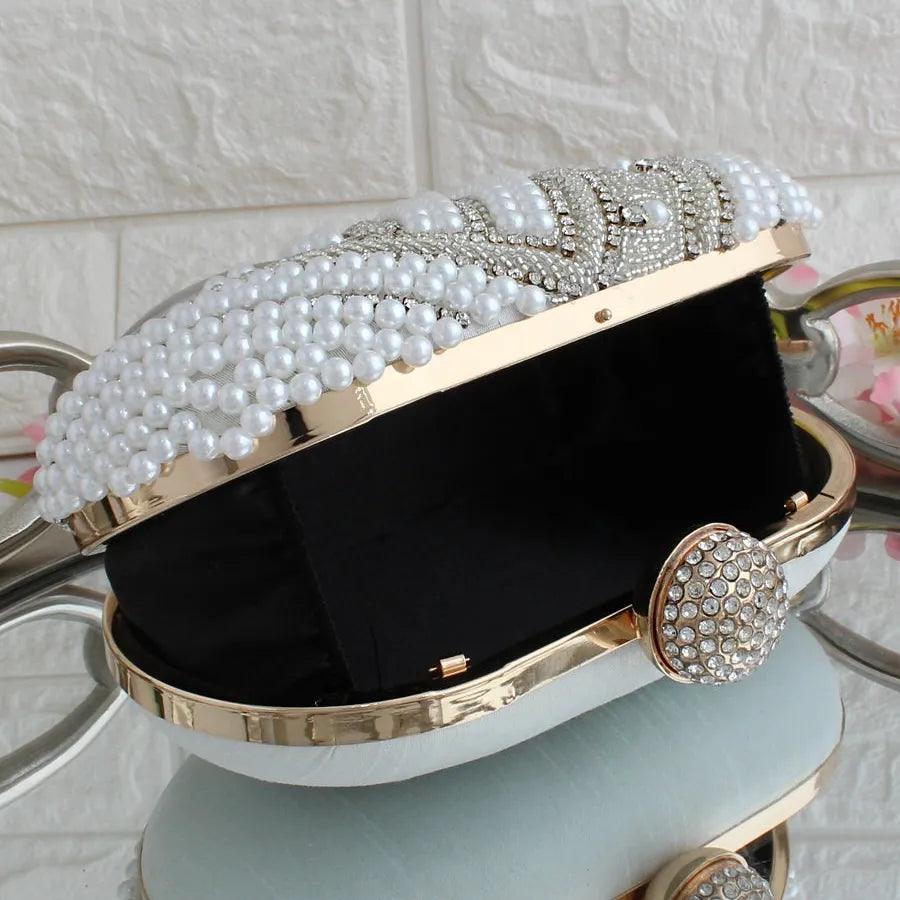 Annie Pearl Clutch - Oval