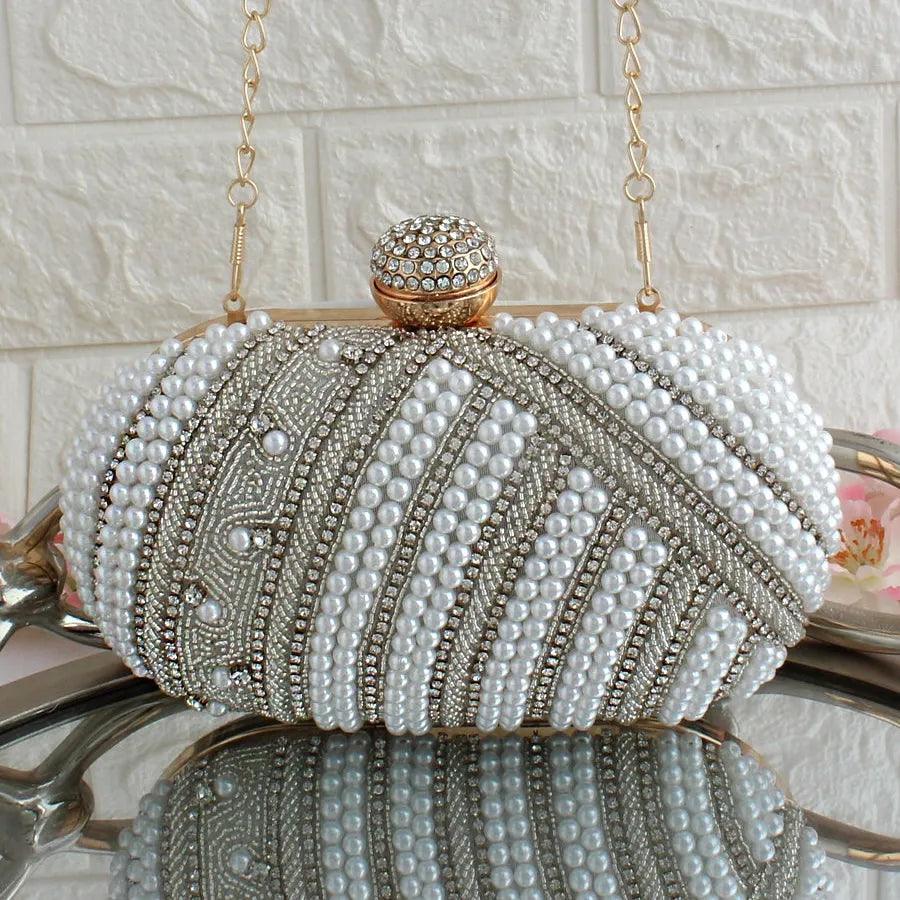 Annie Pearl Clutch - Oval