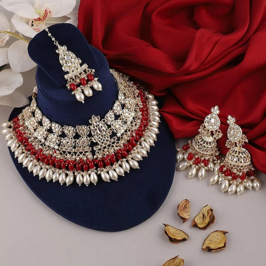 Red Meera Royal Necklace