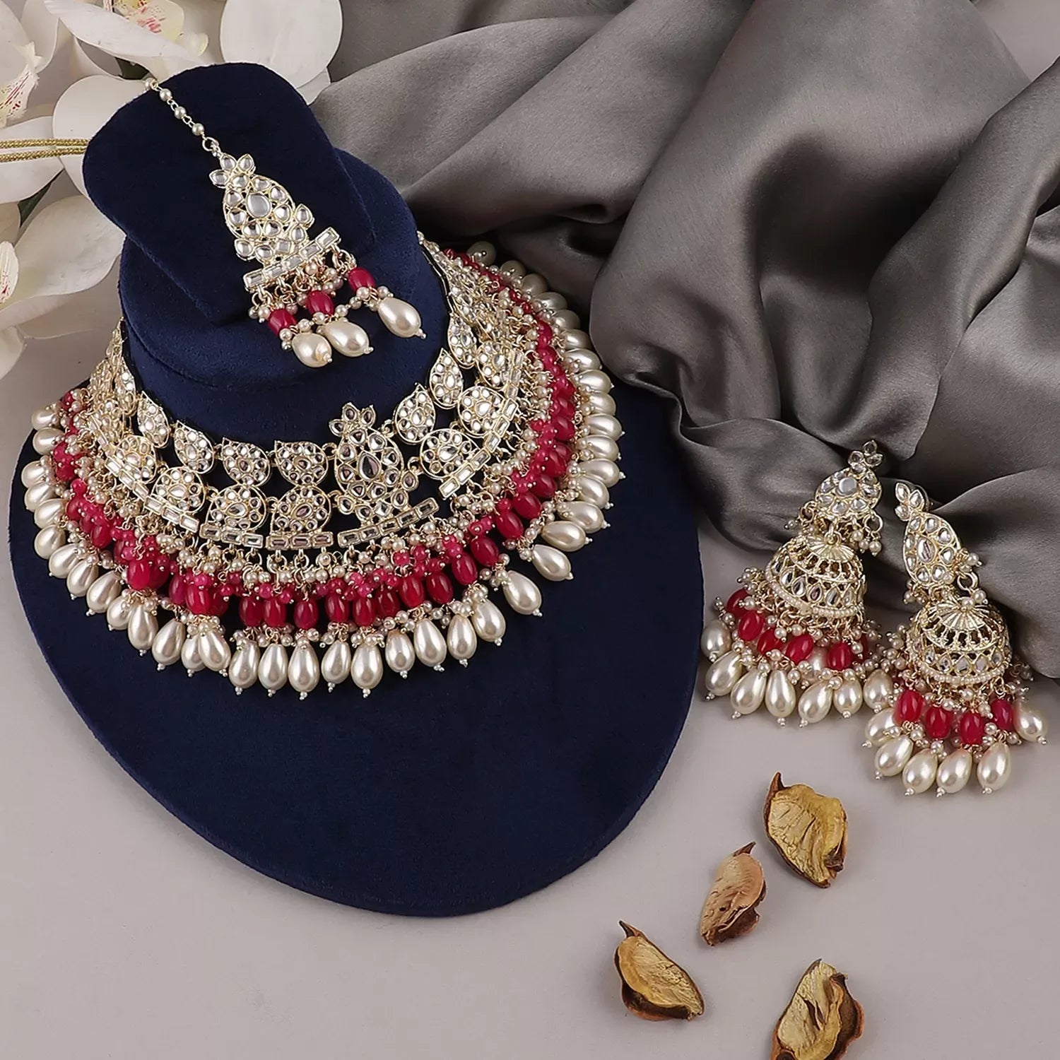 Pink Meera Royal Necklace