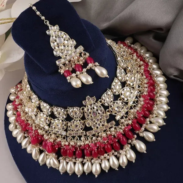 Pink Meera Royal Necklace