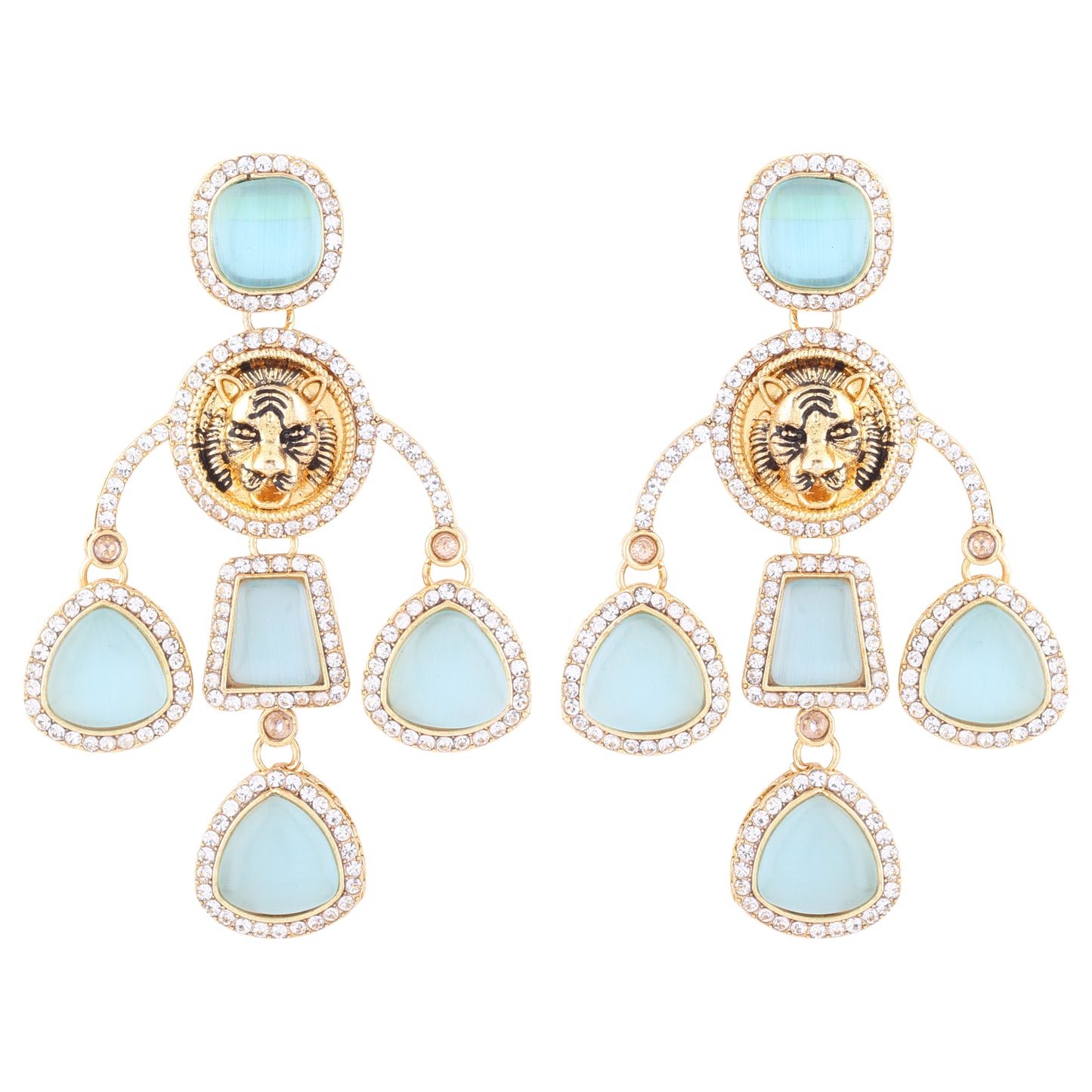 Turquoise Sabya Designer Earring