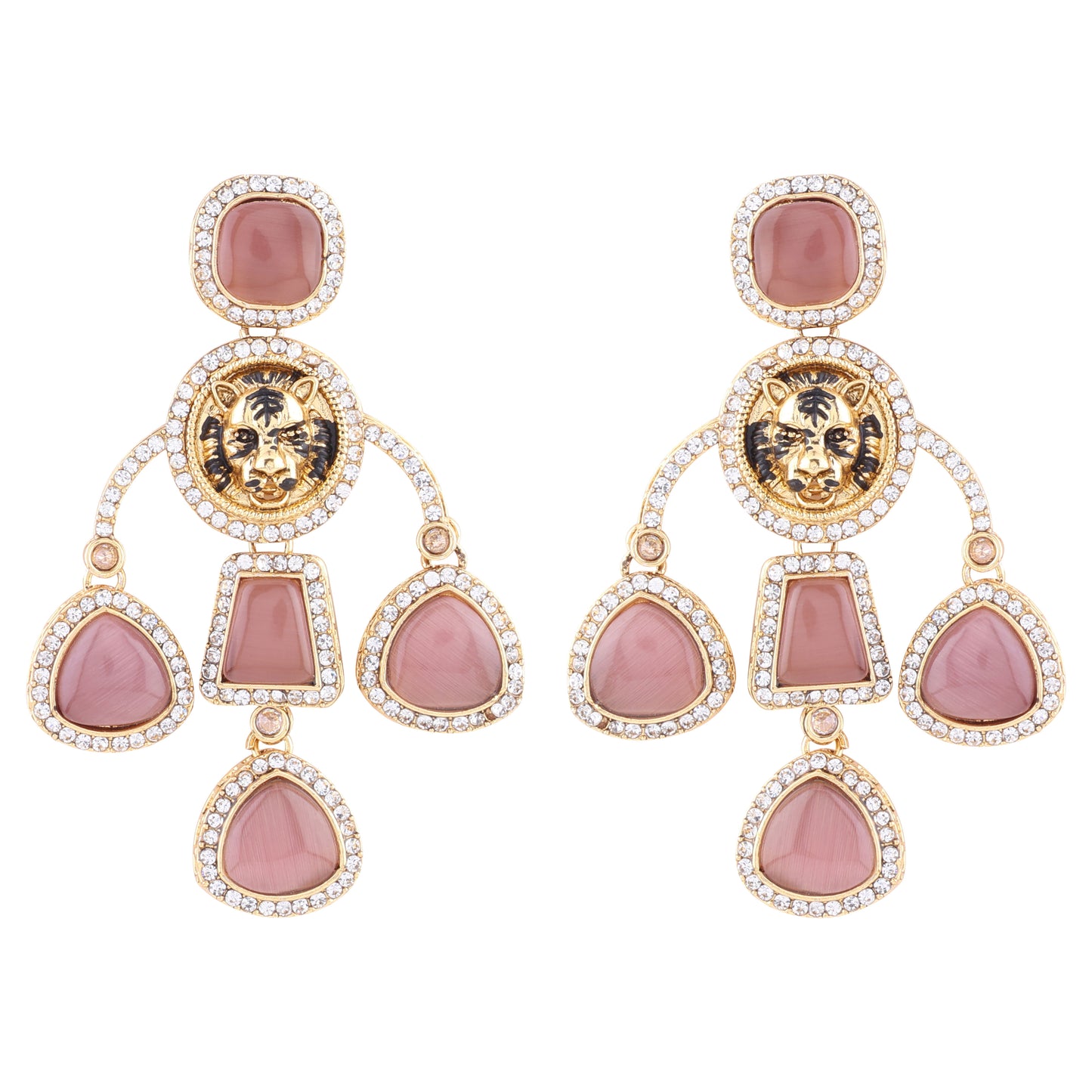 Wine Sabya Designer Earring