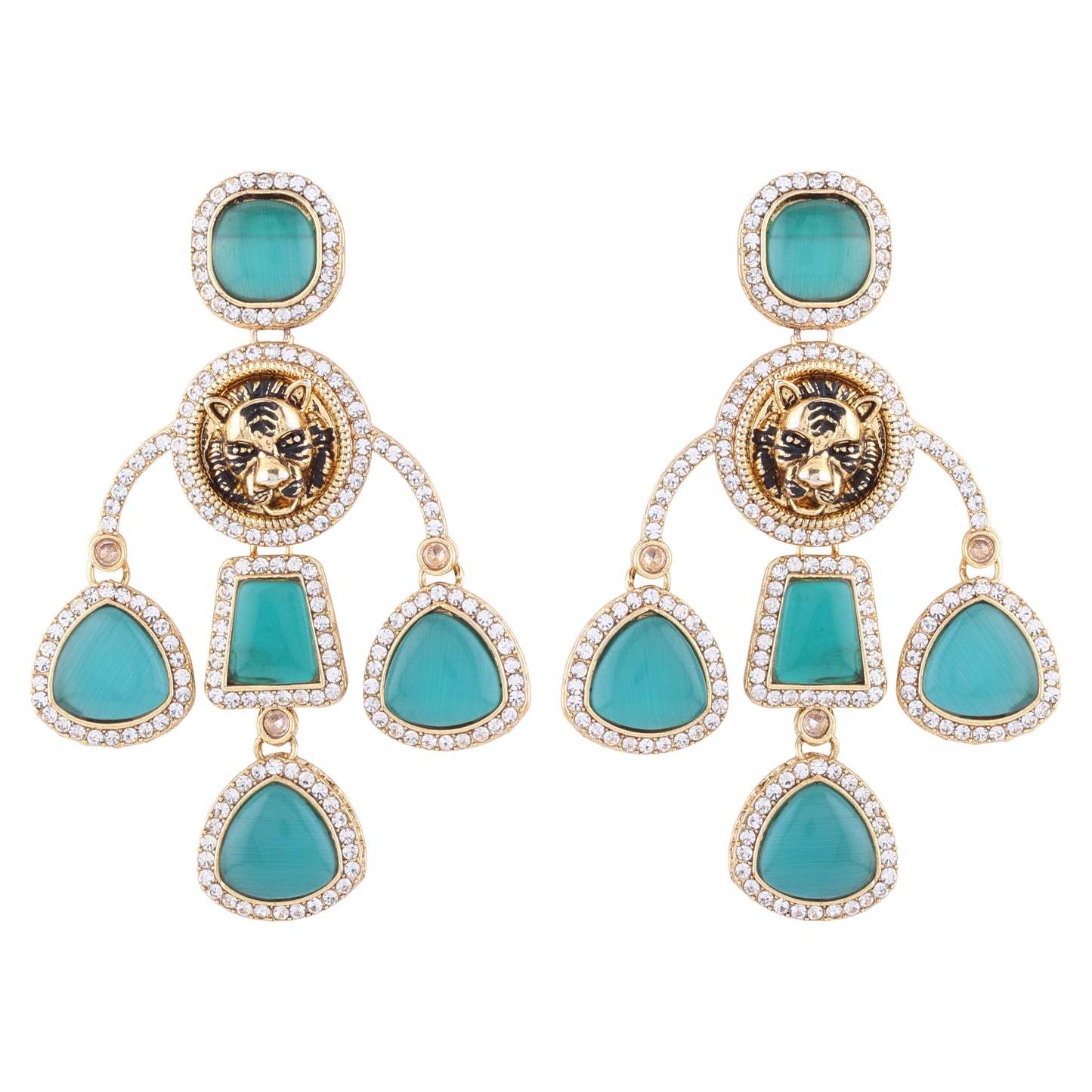 Sage Green Sabya Designer Earring