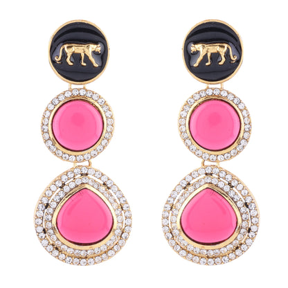 Wine Anaira Designer Earring