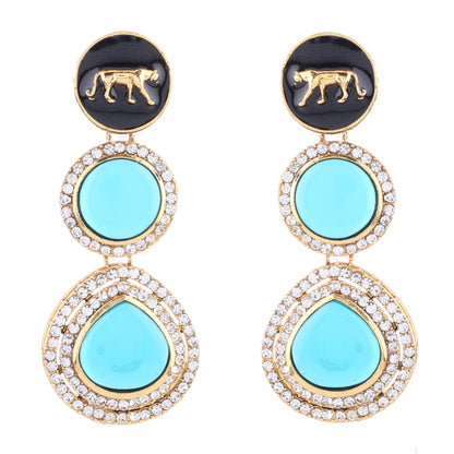 Turquoise Anaira Designer Earring