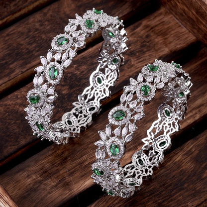Emerald Aaira American Diamond Bangle