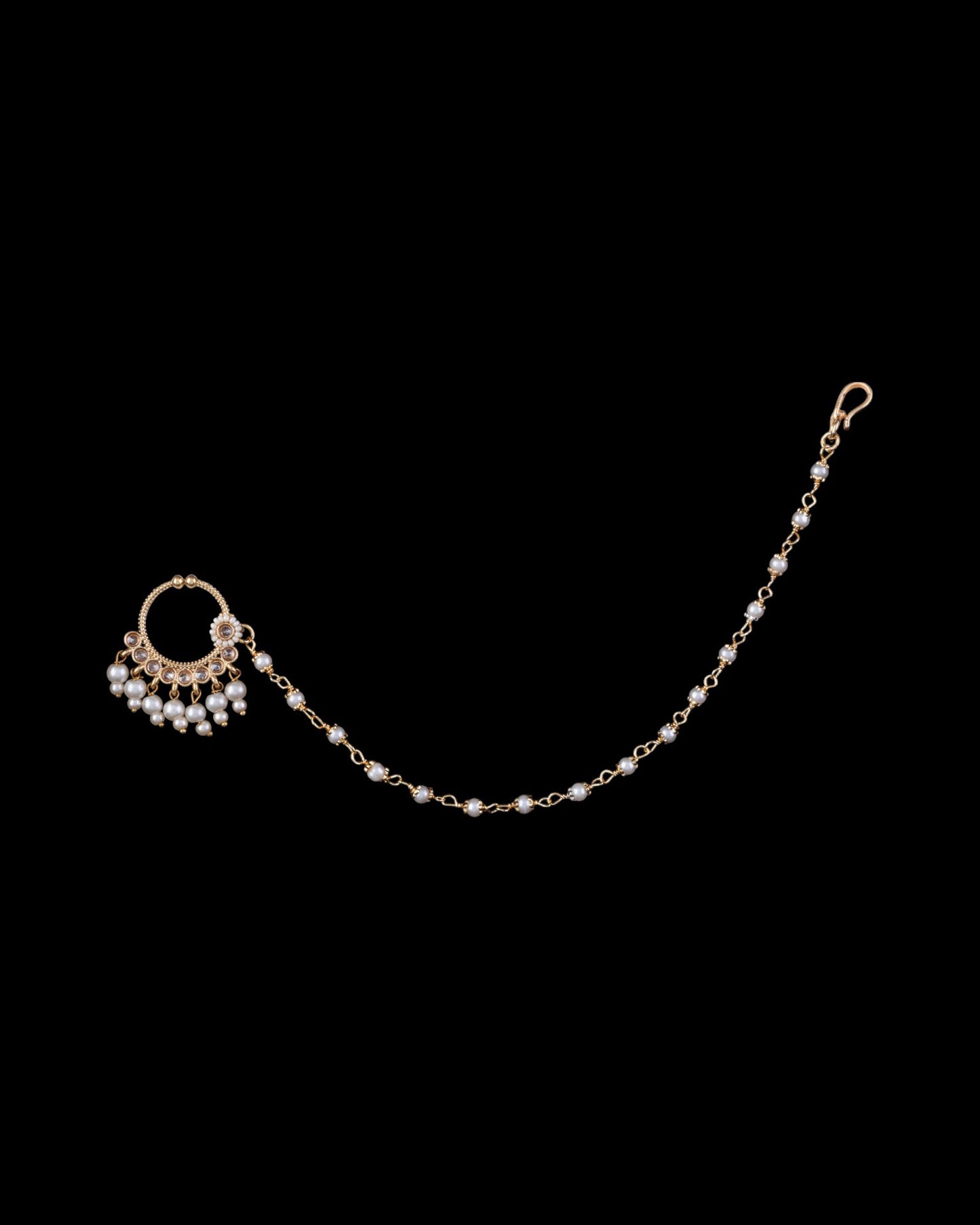 Pearl Kishvar Nath Non Pierced Nose Ring