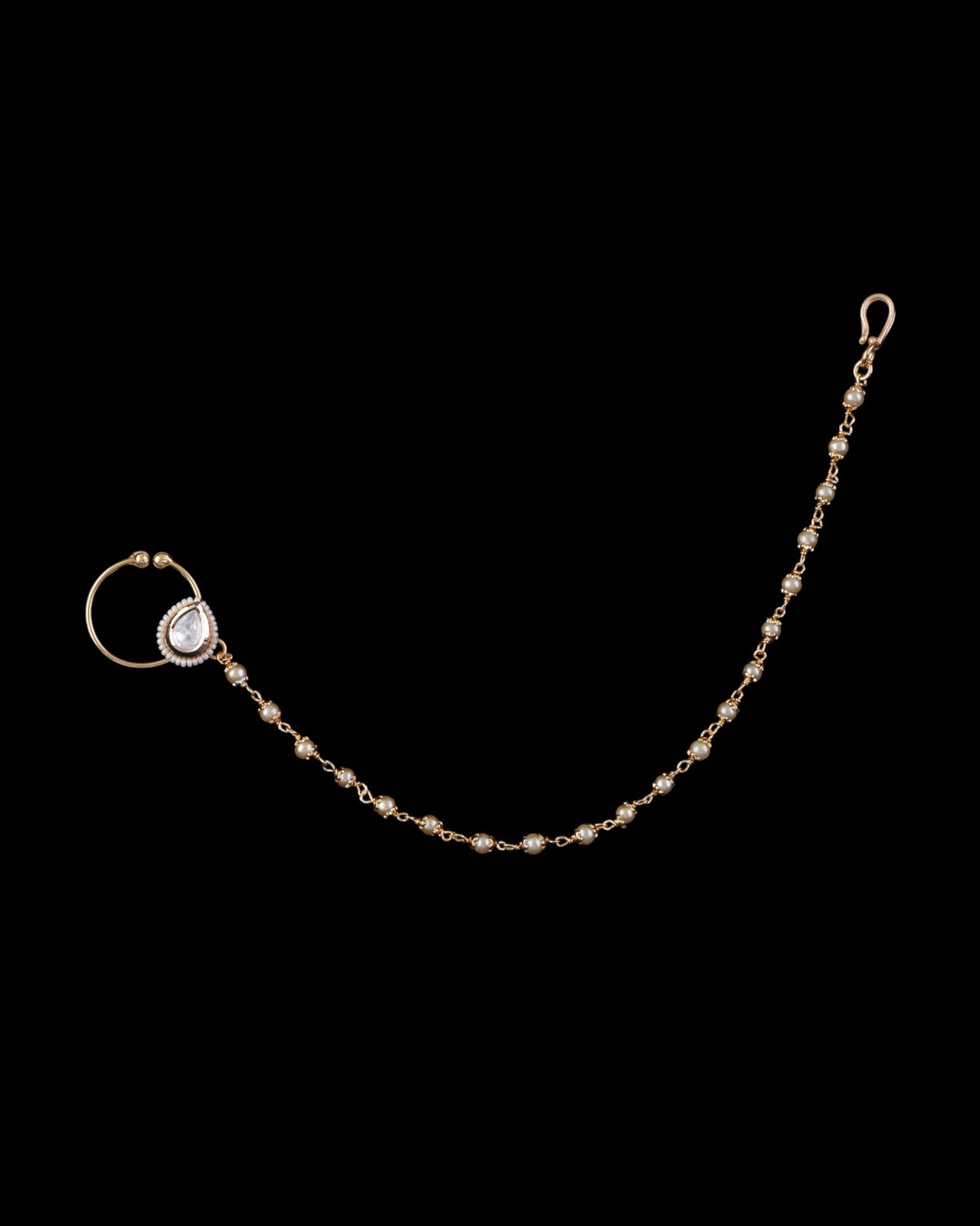 Pearl Anukrit Nath Non Pierced Nose Ring