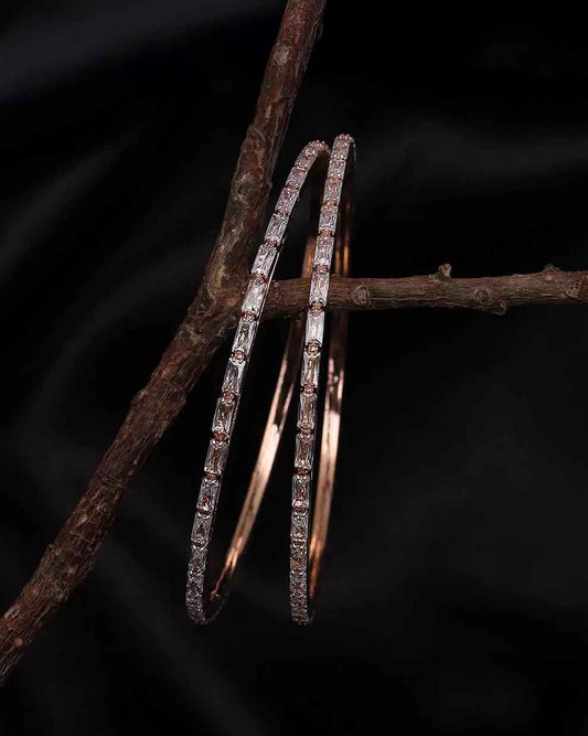 Rose Gold Zoya AD Bangle