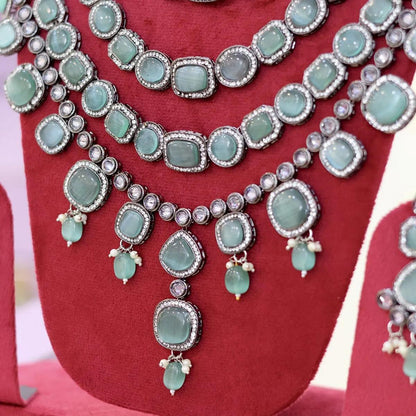 Mint Parineeti Wedding Necklace Set
