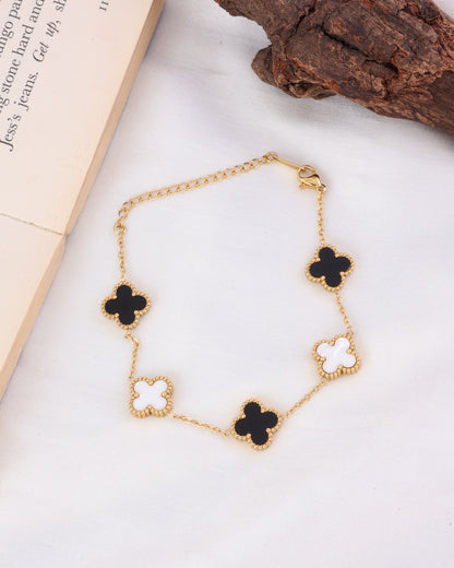 Black & White Yuna Anti Tarnish Bracelet