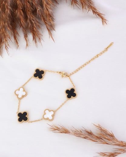 Black & White Yuna Anti Tarnish Bracelet