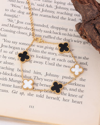 Black & White Yuna Anti Tarnish Bracelet