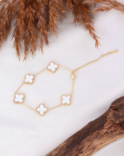 White Yuna Anti Tarnish Bracelet