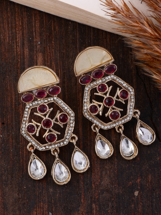 Plum Nivaan Designer Earring