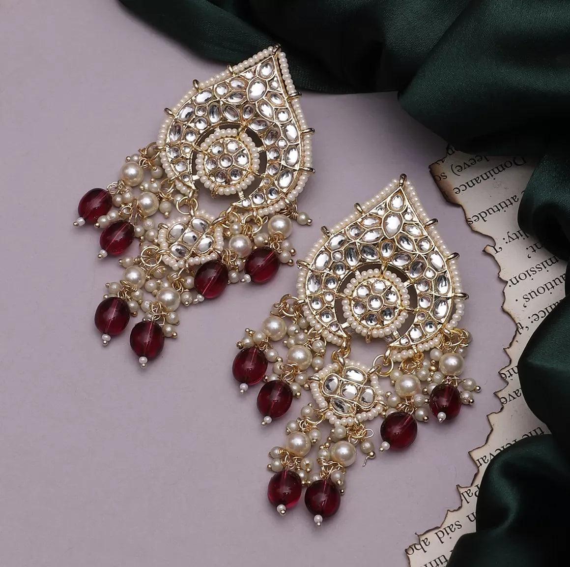 Wine Lakshi Earring