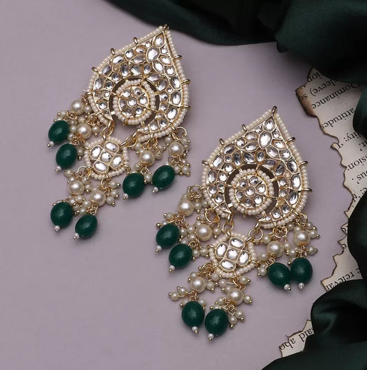 Dark Green Lakshi Earring