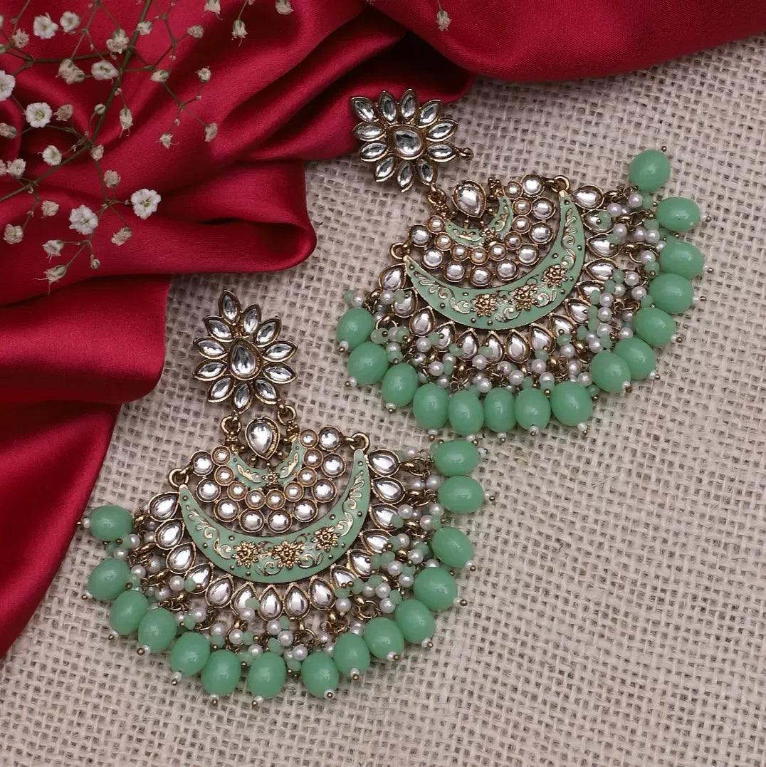 Mint Green Maisha Chandbali