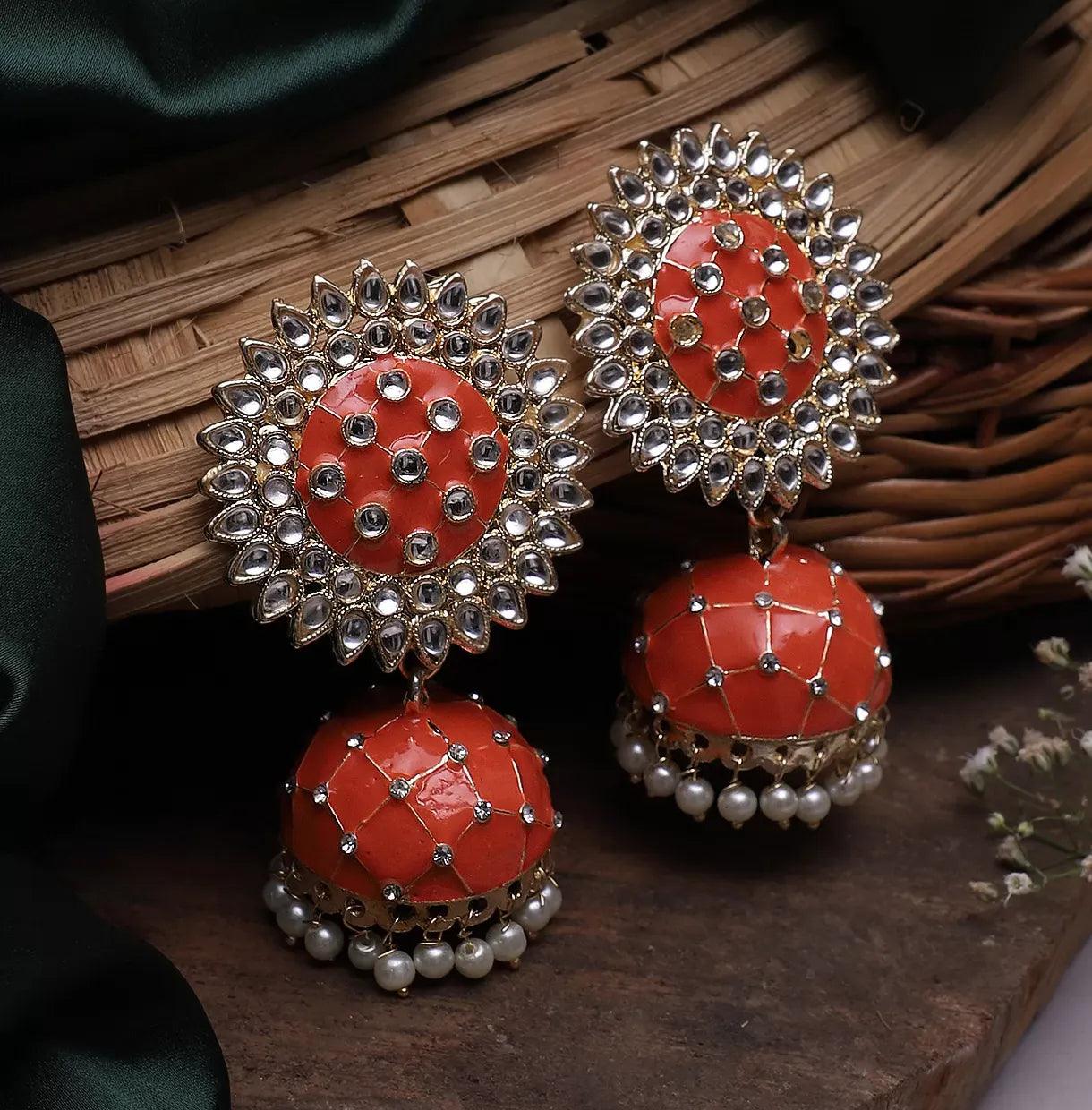 Orange Tanu Meena Jhumka