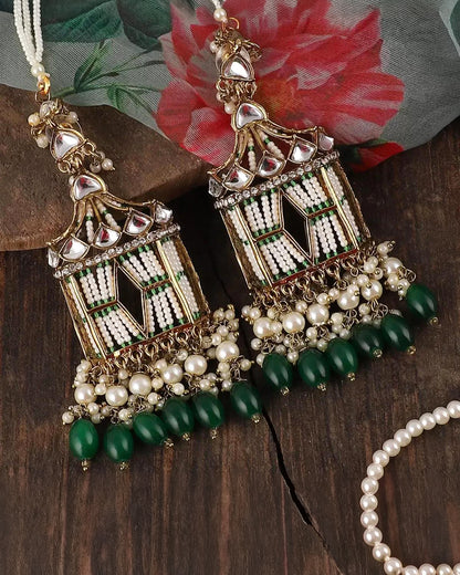 Green Agastya Designer Earring with Sahara
