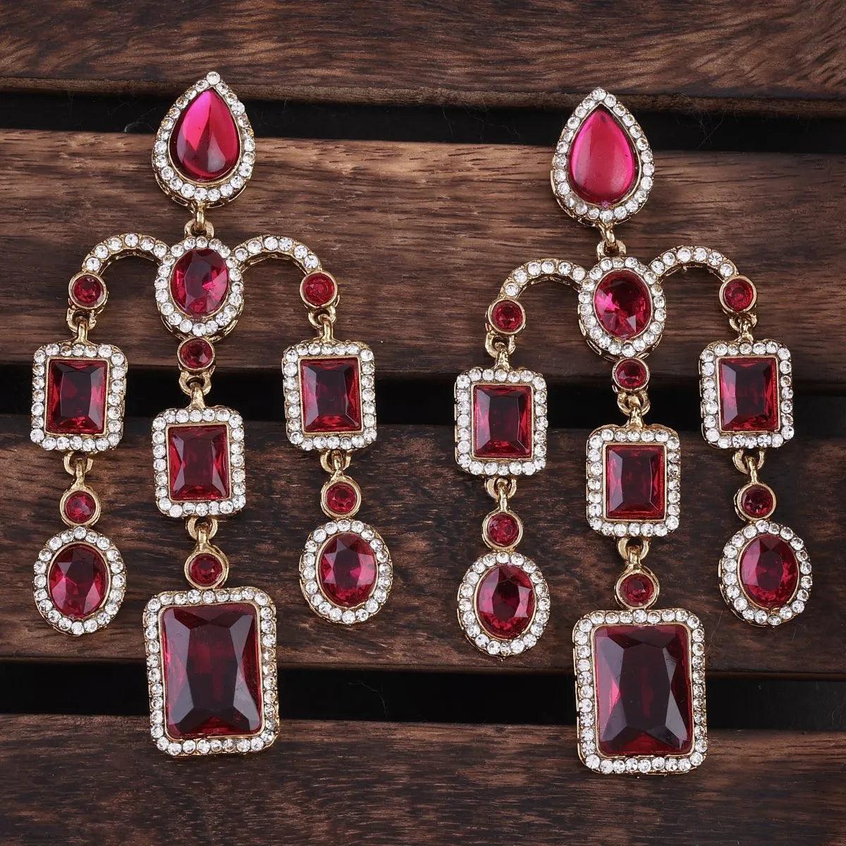 Pink Ankita 2.0 Bollywood Inspired Designer Earring