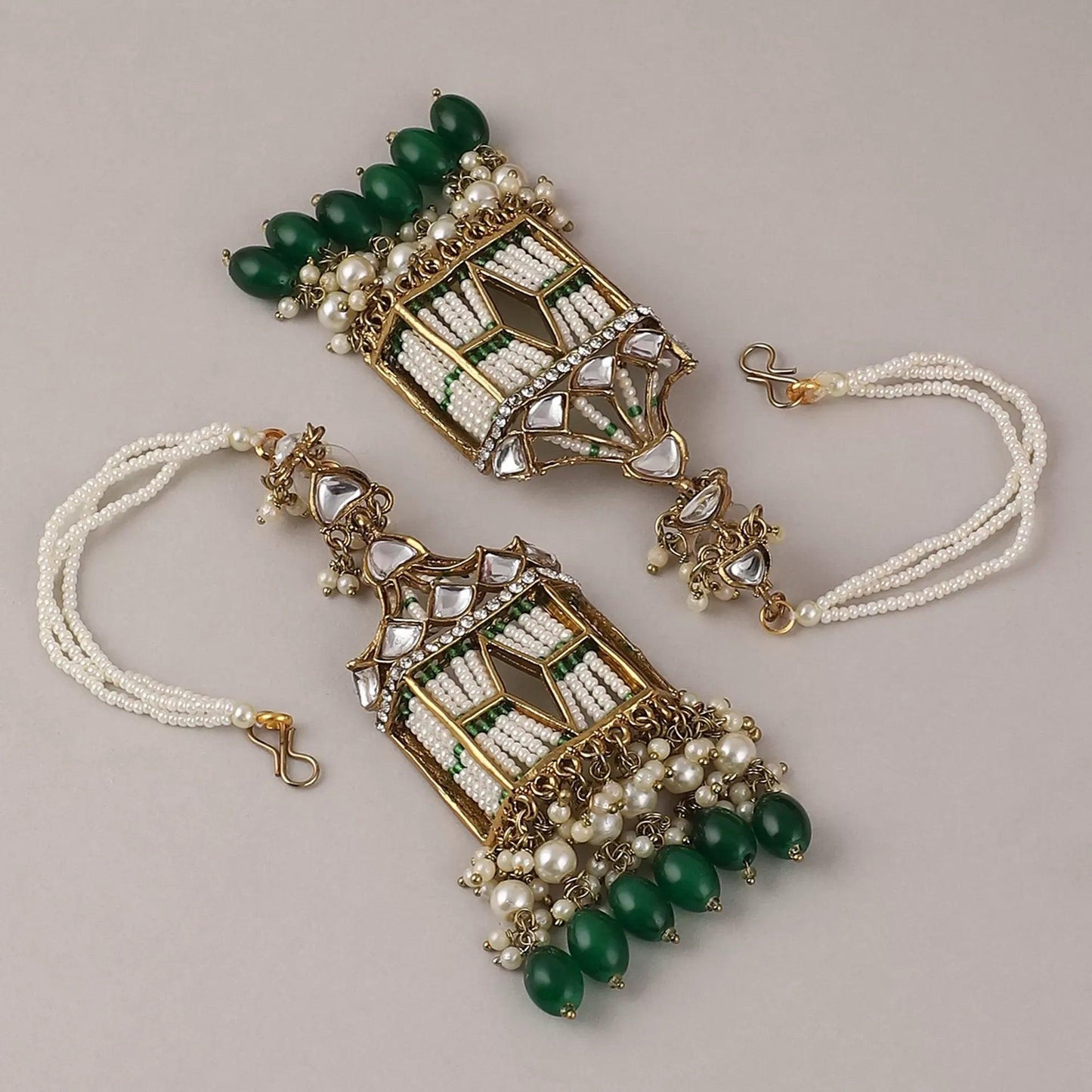 Green Agastya Designer Earring with Sahara