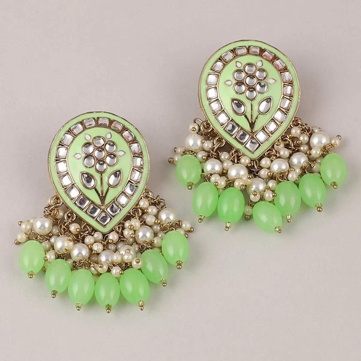 Mint Green Maitreyi Earring