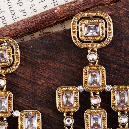 Silver Anshita Gold Designer Earring