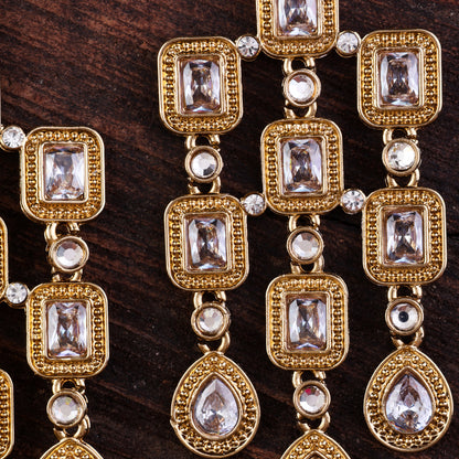 Silver Anshita Gold Designer Earring