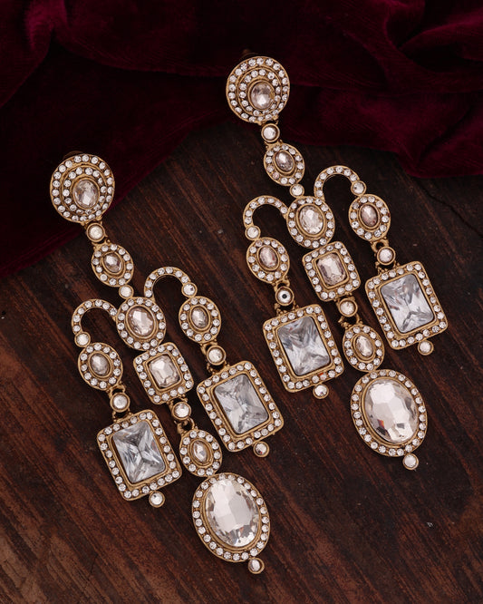Silver Premium Ankita Bollywood Designer Earring