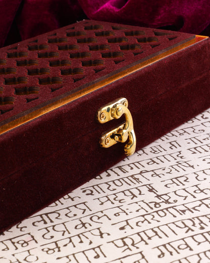 Maroon Premium Shagun Cash Box
