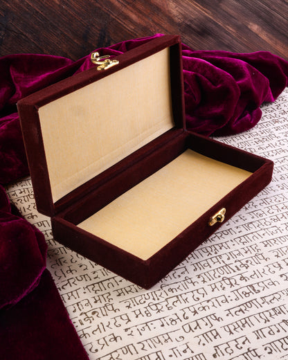 Maroon Premium Shagun Cash Box
