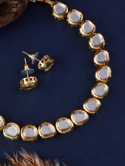 Morika Kundan Choker with Earring