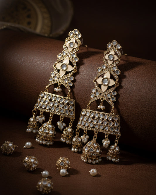 Ivory Harmani Premium Designer Statement Earring
