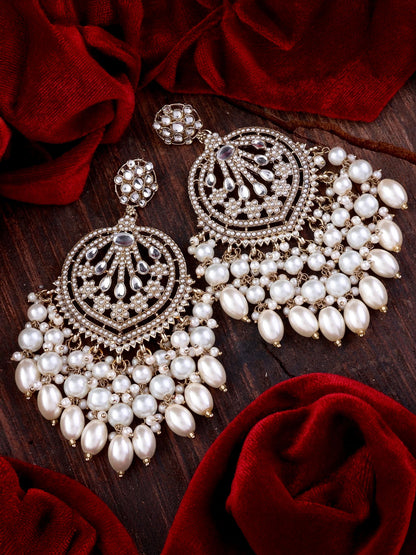 Pearl Ishmeet Designer Jadau Pakistani Chandbali