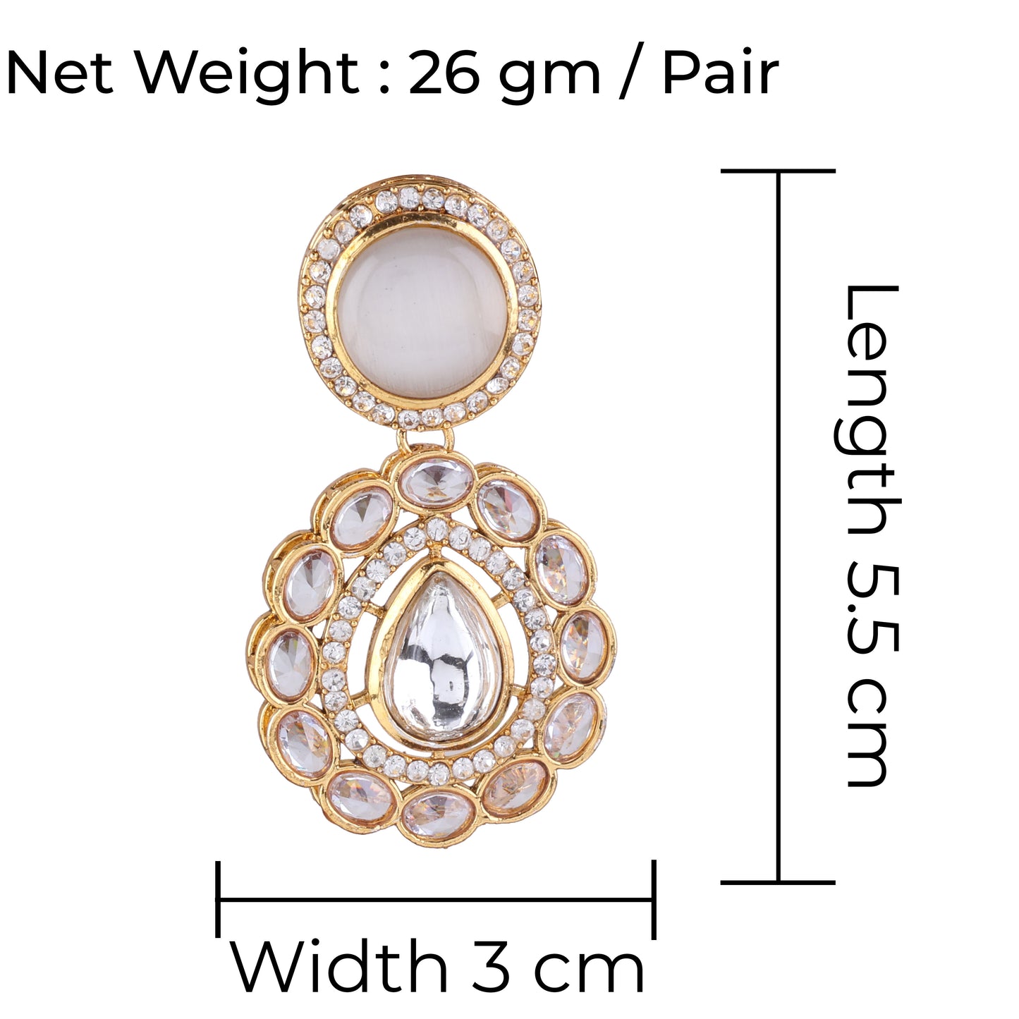 Ivory Oshini Designer Earring