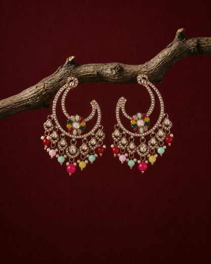 Multi Adhavi Premium Designer Zircone Earring