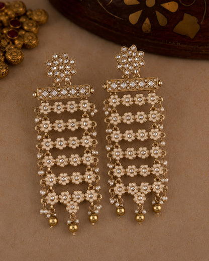 Rivayat Flower Meenakari Earring