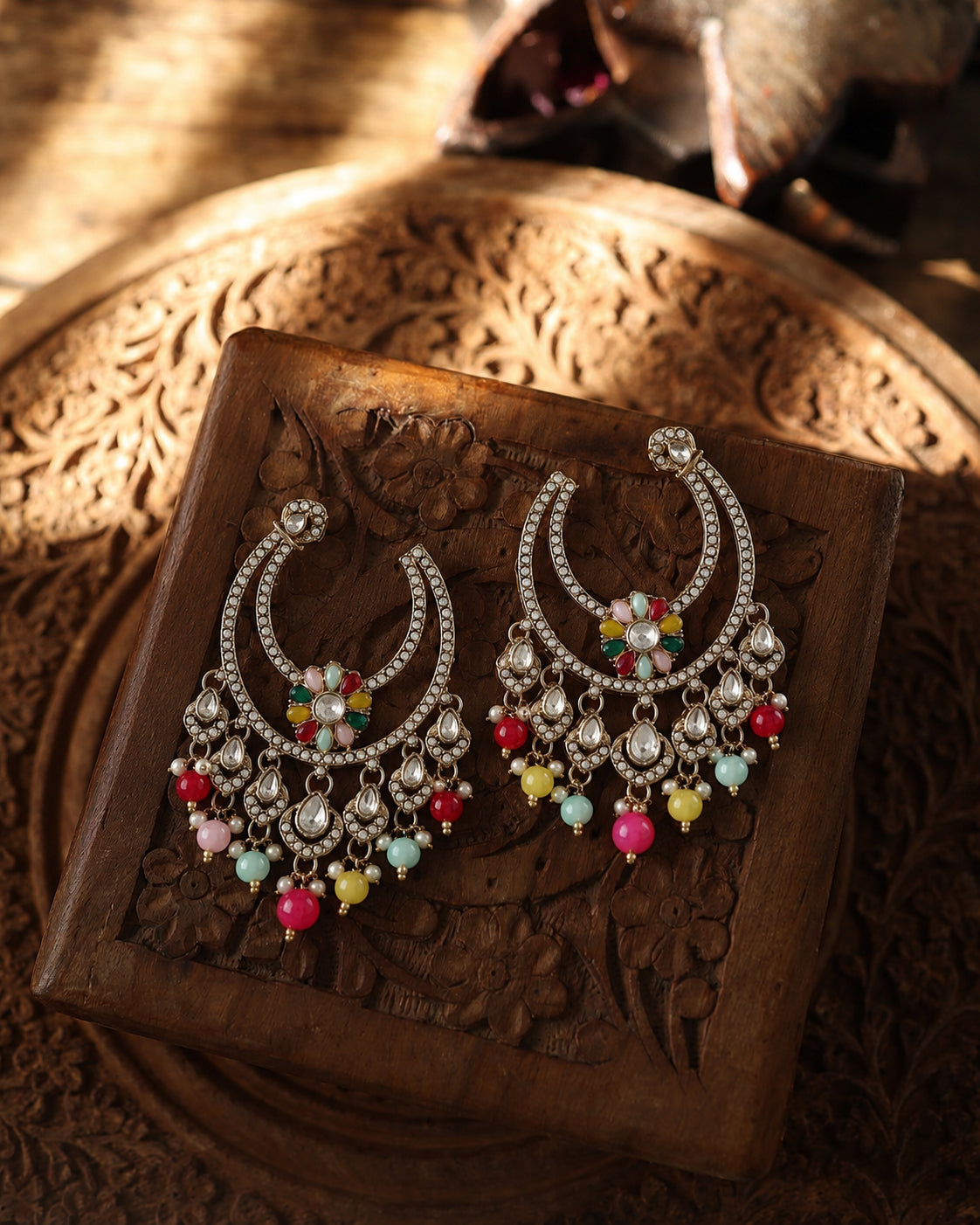 Multi Adhavi Premium Designer Zircone Earring