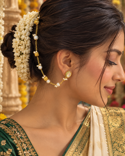 Sharvari Wagh Inspired Bollywood Kaan Chain Earring