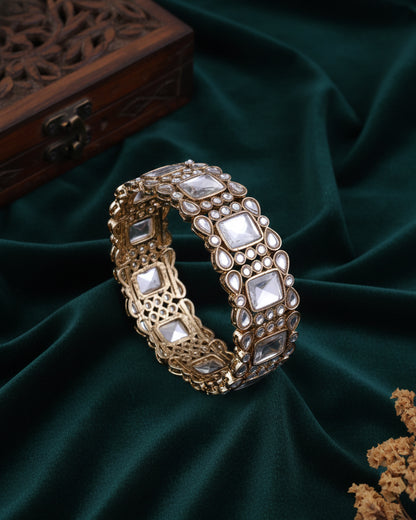 Vriksha Polki Dupe Kada - Openable