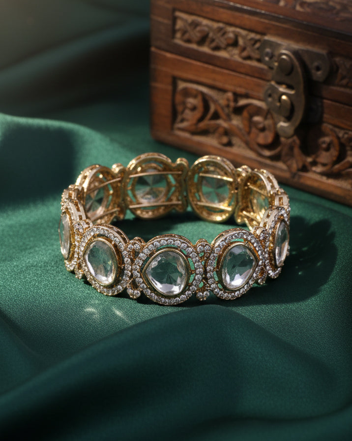 Pratibha Polki Dupe Kada - Openable