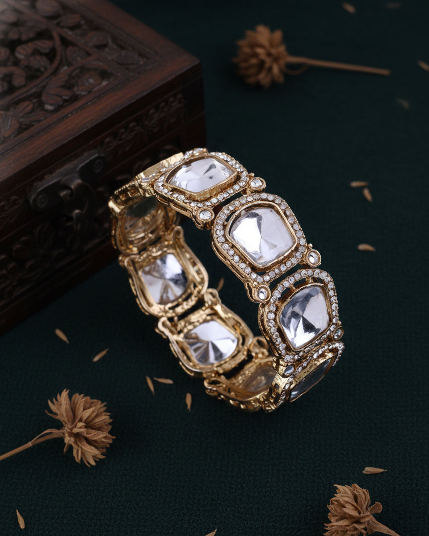 Vrindi Polki Dupe Kada - Openable